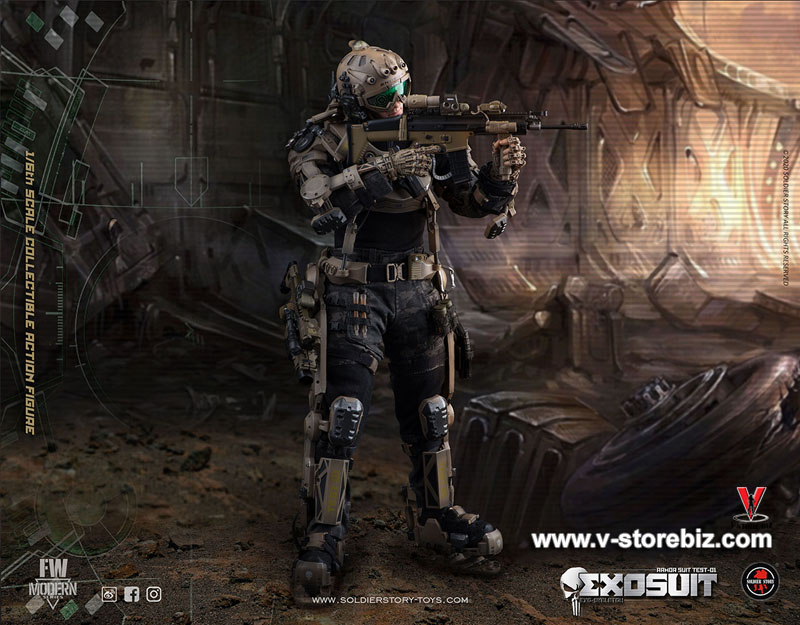 Soldier Story SS122 EXO-Skeleton Armor Suit Test 01
