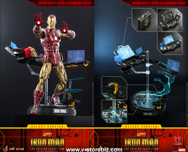 Hot Toys CMS08D38 Marvel Comics - Iron Man [The Origins Collection] (Deluxe  Version)