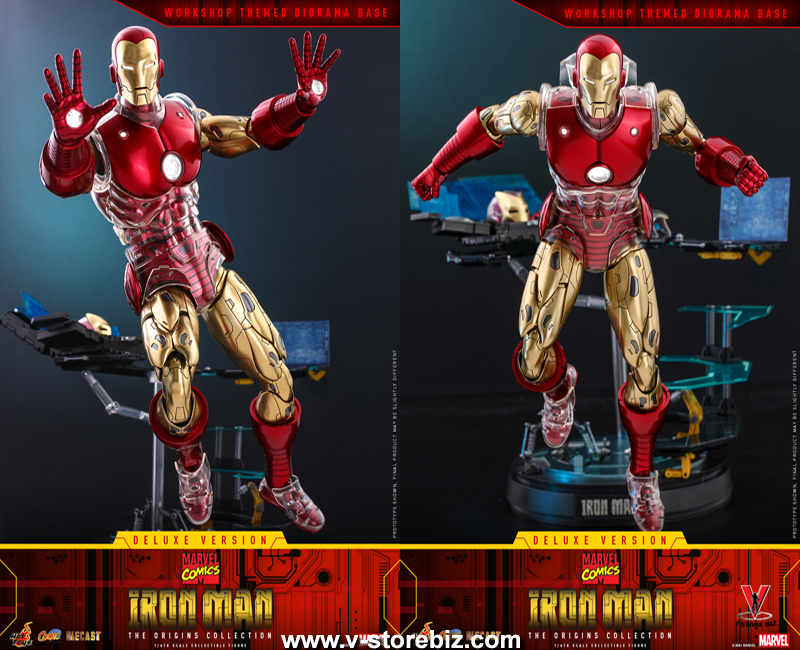 Hot Toys CMS08D38 Marvel Comics - Iron Man [The Origins Collection] (Deluxe  Version)