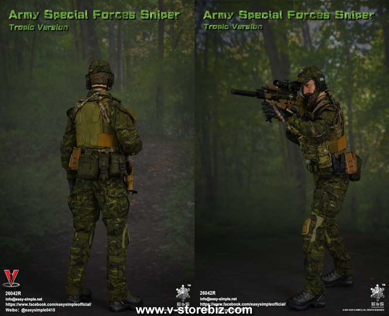 E&S 26042R Army Special Forces Sniper (Tropic Version)