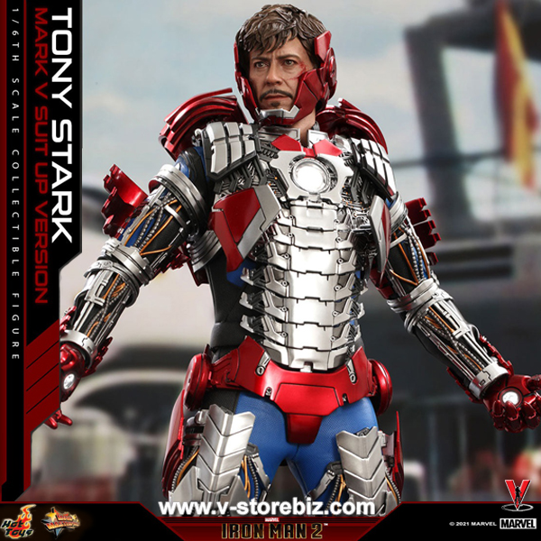 Hot Toys MMS599 Iron Man 2 Tony Stark (Mark V Suit up Version)