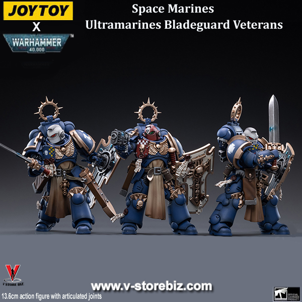 [SOLD OUT] JOYTOY JT2344 Warhammer 40K: Ultramarines Bladeguard Veterans (Set of 3)