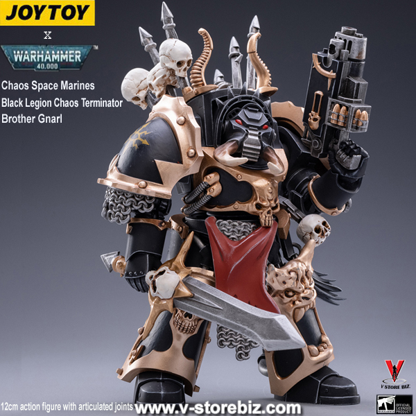 [SOLD OUT] JOYTOY x Warhammer 40K JT72122 Chaos Space Marines Black Legion Chaos Terminators Brother Gnari