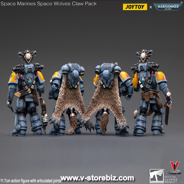 JOYTOY Warhammer 40K: Space Marines Space Wolves Claw Pack