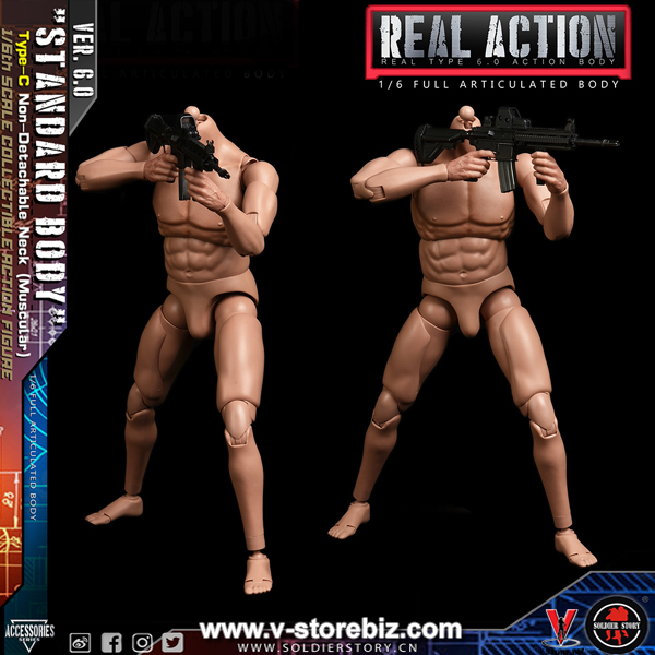 Soldier Story SSA-003 Muscular Body Type-C Non-Detachable Neck