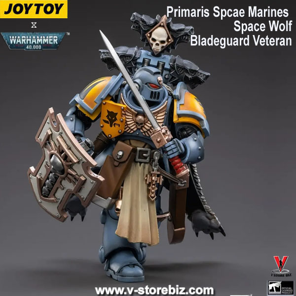 [SOLD OUT] JOYTOY  Warhammer 40K Primaris Spcae Marines Space Wolve Bladeguard Veteran
