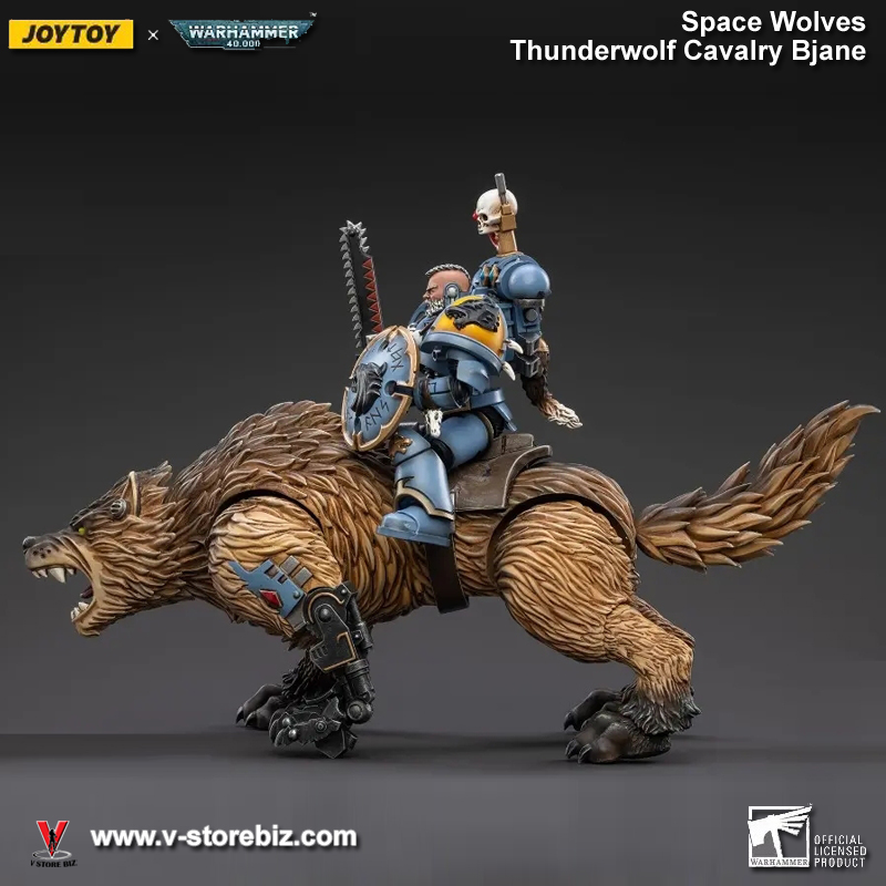 JOYTOY Warhammer 40K JT3105 Space Wolves Thunderwolf Cavalry Bjane