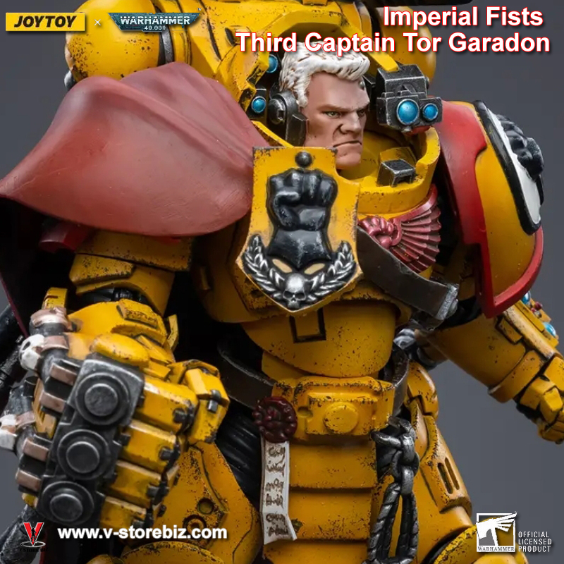 JoyToy Warhammer 40K Imperial Fists Third Captain Tor Garadon