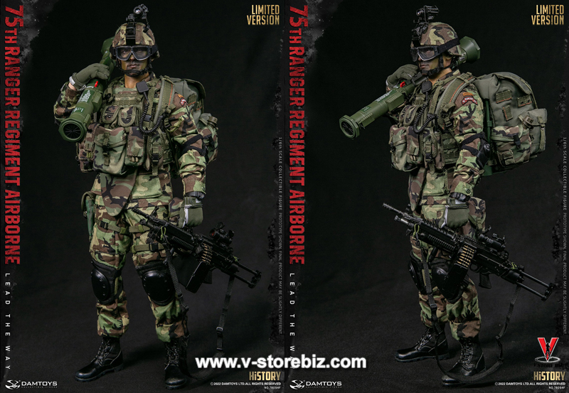 DAMTOYS 78094F 75th Ranger Regiment Airborne SAW Gunner (Limited Ver.)