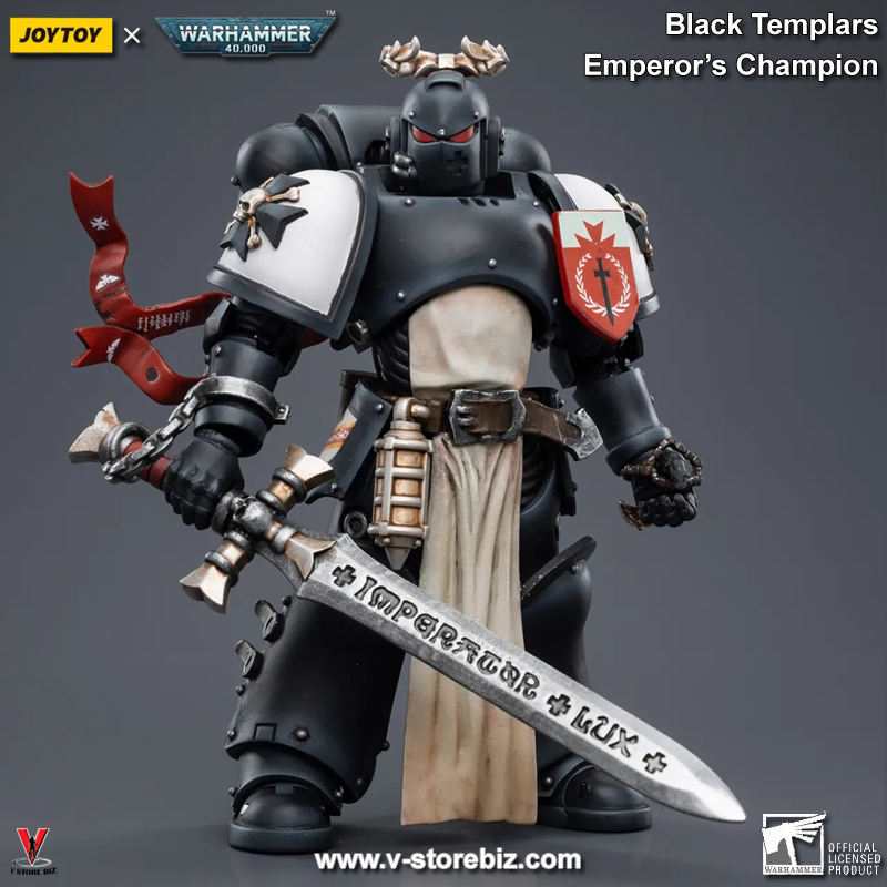 [SOLD OUT] JOYTOY Warhammer 40K: Black Templars Emperor's Champion Rolantus