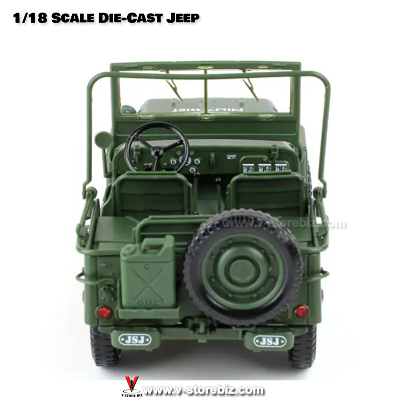 1/18 Scale Die-Cast Tactical Jeep