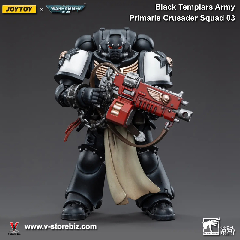 JOYTOY Warhammer 40K Black Templars Army Primaris INITIATE ADAGROM