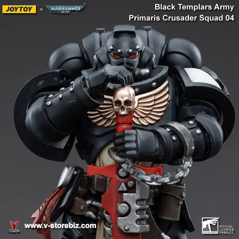 JOYTOY Warhammer 40K Black Templars Army Primaris INITIATE SEUMAS