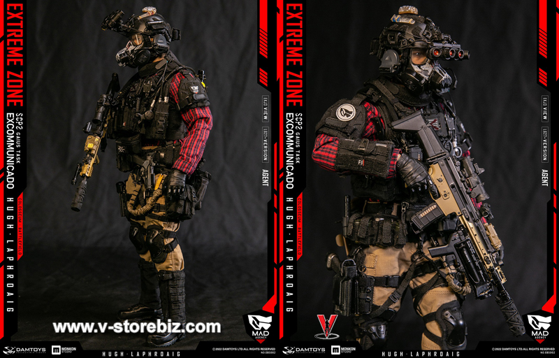 DAMTOYS EBS002 1/6 EXTREME ZONE Agent HUGH LAPHROAIG 