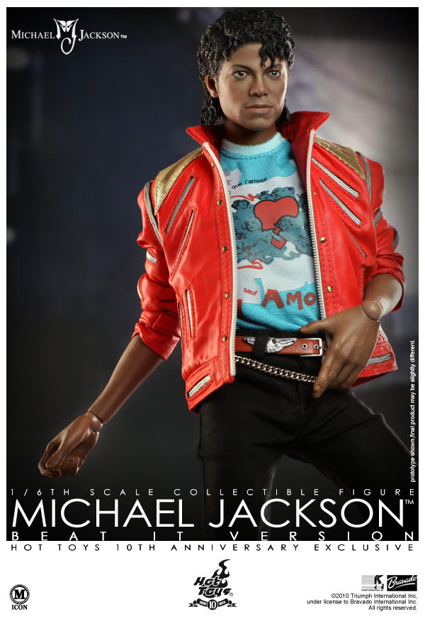 Figurine de collection Hot toys Figurine MIS010 - Michael Jackson Beat It  Version