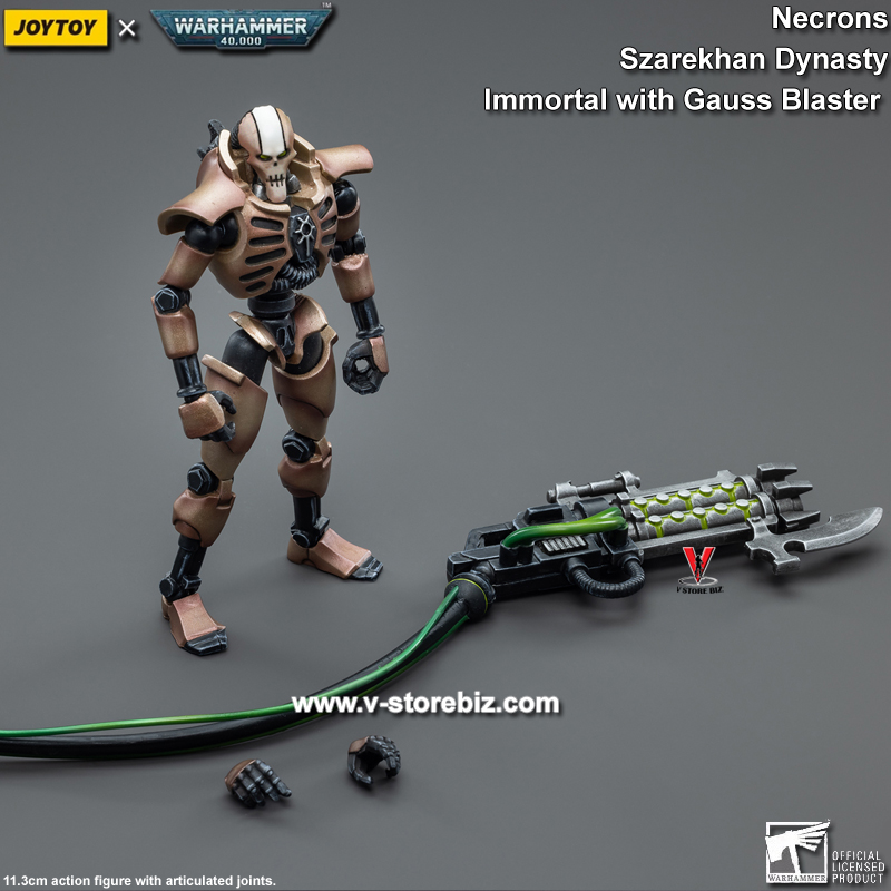 JOYTOY Warhammer 40K Necrons Szarekhan Dynasty lmmortal with Gauss Blaster