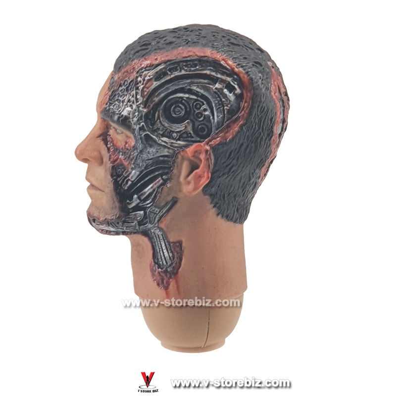 Hot Toys MMS100 Terminator Salvation Marcus Wright Battle Damaged Headsculpt