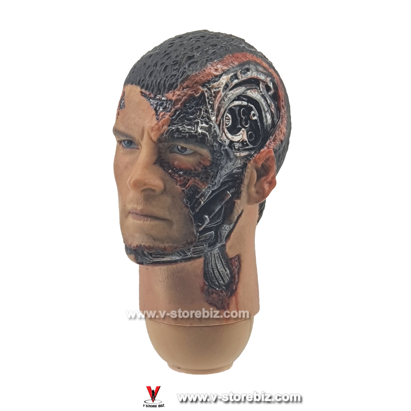 Hot Toys MMS100 Terminator Salvation Marcus Wright Battle Damaged Headsculpt