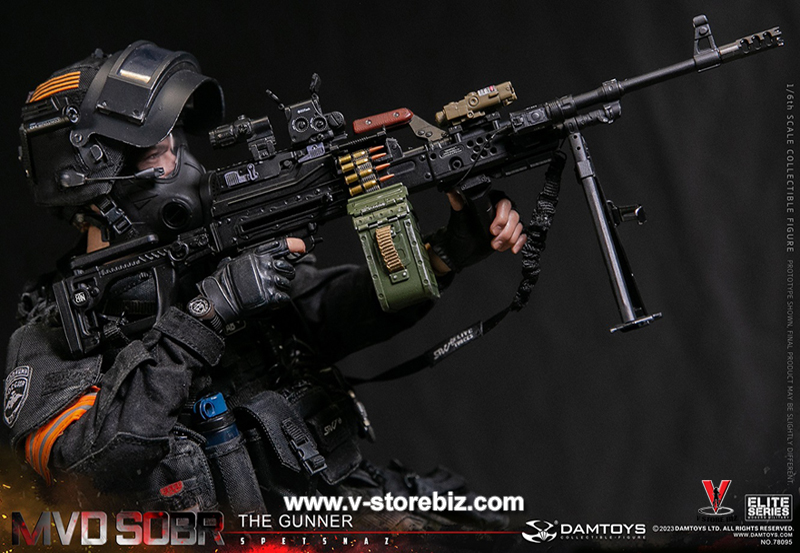 DAMTOYS 78095 Russian Spetsnaz MVD SOBR PKM Gunner