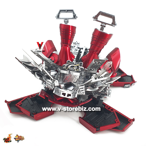 Hot Toys MMS600 Iron Man 2 Mark V Suit up Version Suitcase & Armor