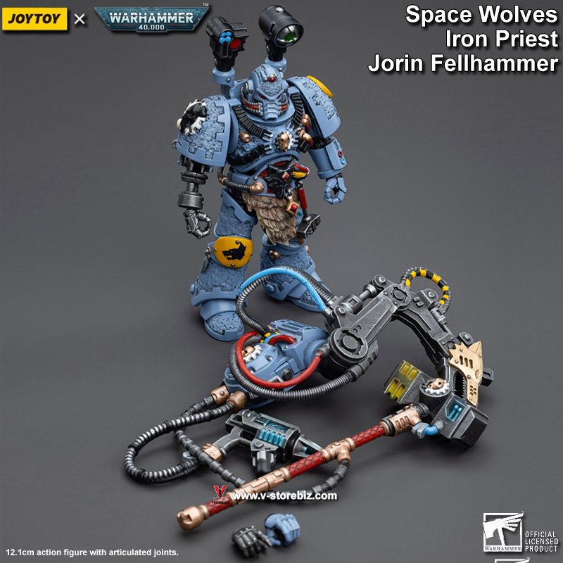 JOYTOY Warhammer 40K Space Wolves Iron Priest Jorin Fellhammer