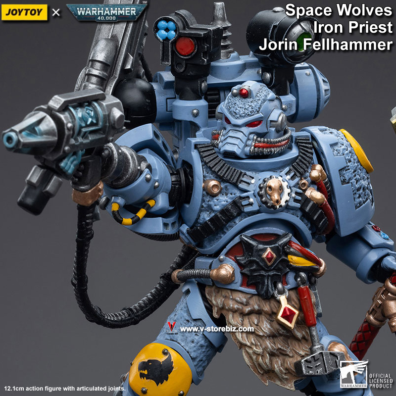 JOYTOY Warhammer 40K Space Wolves Iron Priest Jorin Fellhammer