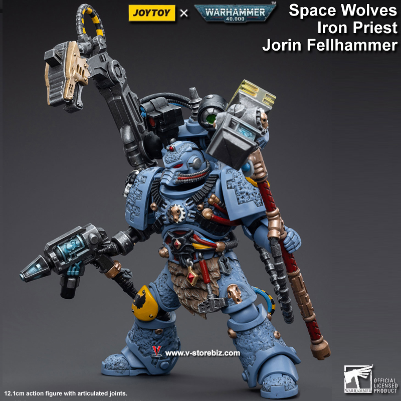 JOYTOY Warhammer 40K Space Wolves Iron Priest Jorin Fellhammer