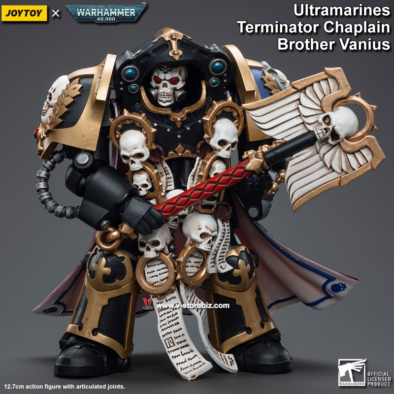 JOYTOY Warhammer 40K Ultramarines Terminator Chaplain Brother Vanius