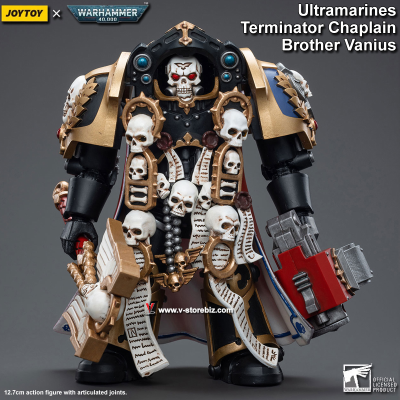 JOYTOY Warhammer 40K Ultramarines Terminator Chaplain Brother Vanius