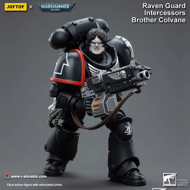 JOYTOY Warhammer 40K Raven Guard Intercessors Brother Colvane