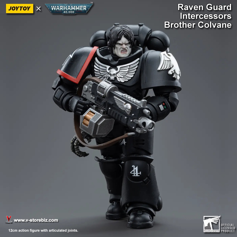 JOYTOY Warhammer 40K Raven Guard Intercessors Brother Colvane