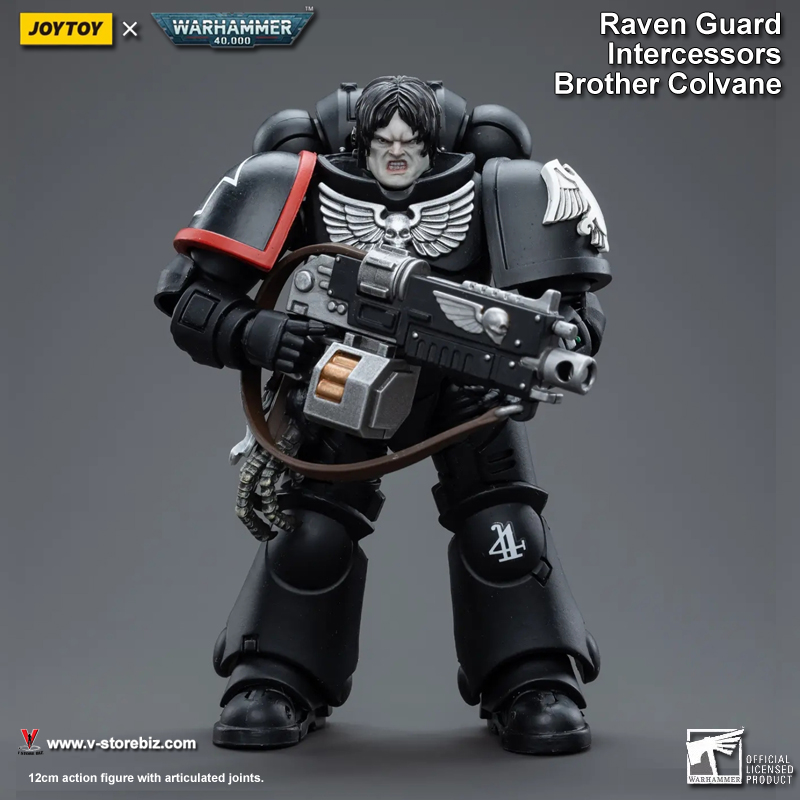 JOYTOY Warhammer 40K Raven Guard Intercessors Brother Colvane