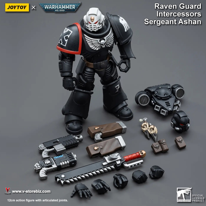 JOYTOY Warhammer 40K Raven Guard Intercessors Brother Ashan