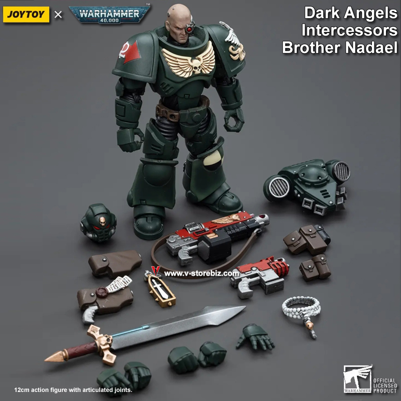 JOYTOY Warhammer 40K Dark Angels Intercessors: Brother Nadael