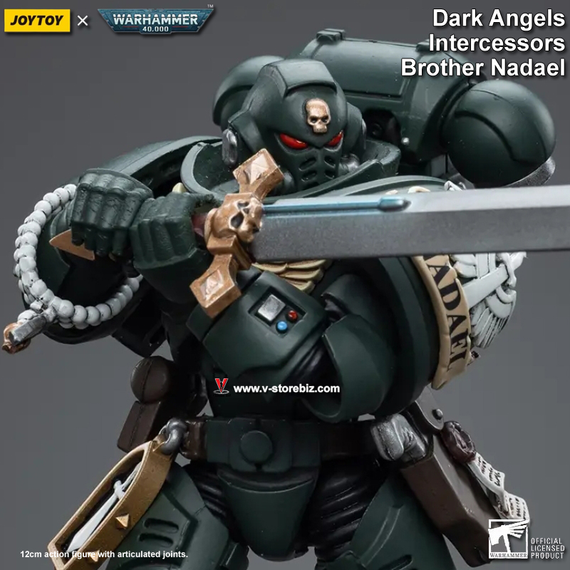 JOYTOY Warhammer 40K Dark Angels Intercessors: Brother Nadael