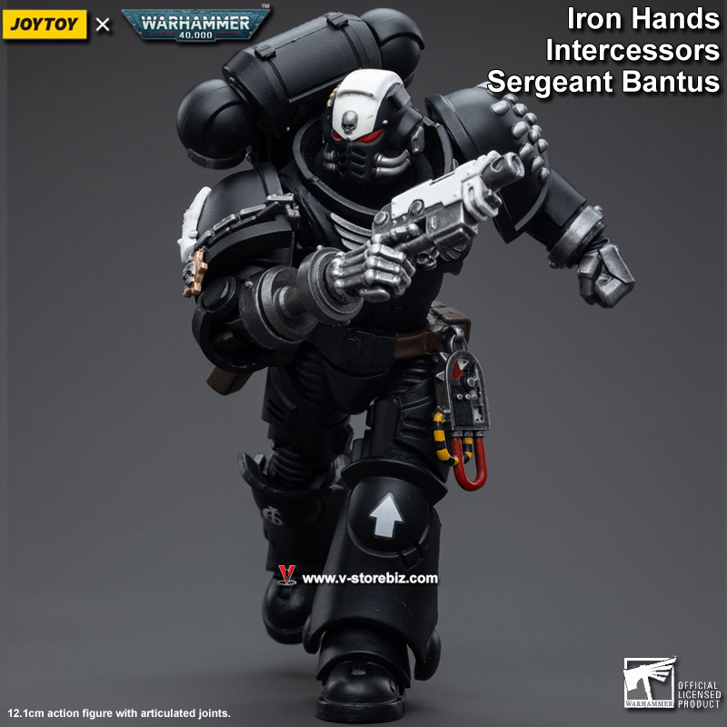 JOYTOY Warhammer 40K Iron Hands Intercessors Sergeant Bantus