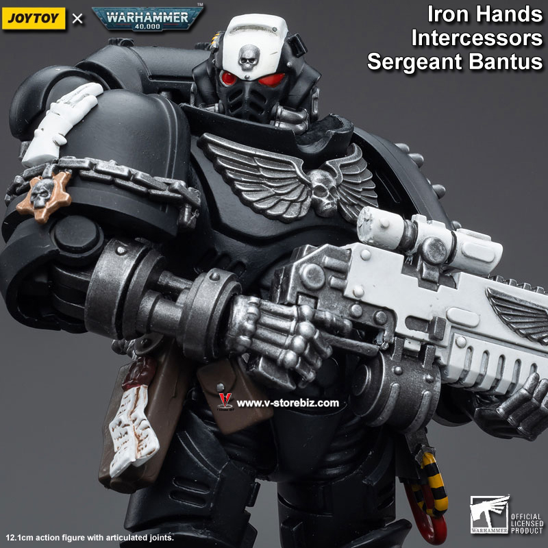 JOYTOY Warhammer 40K Iron Hands Intercessors Sergeant Bantus