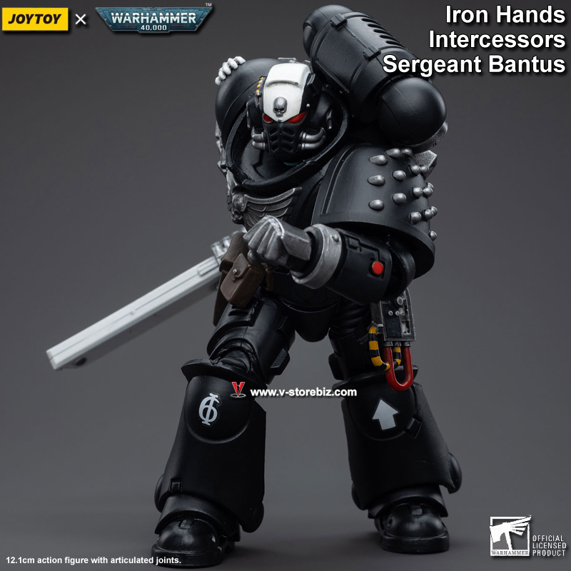 JOYTOY Warhammer 40K Iron Hands Intercessors Sergeant Bantus