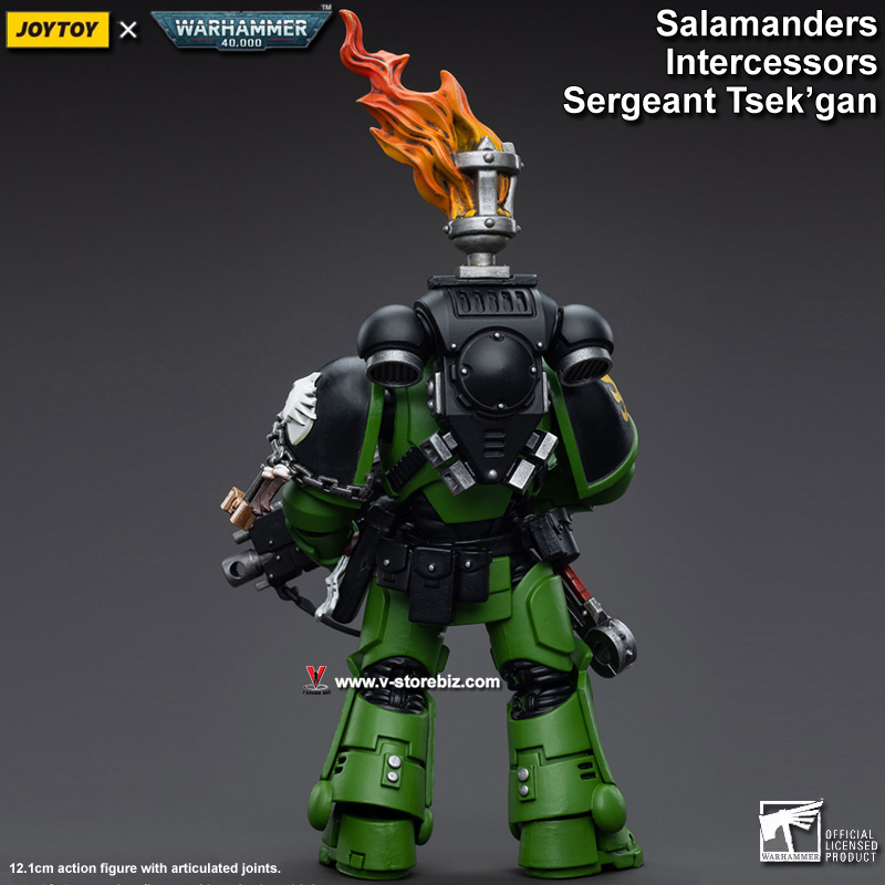 JOYTOY Warhammer 40K Salamanders Intercessors Sergeant Tsek'gan