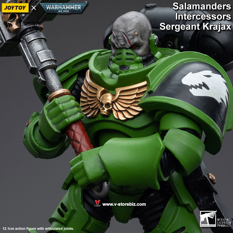 Warhammer 40k Salamanders Assault Intercessors Sergeant Krajax (1/18th  Scale)