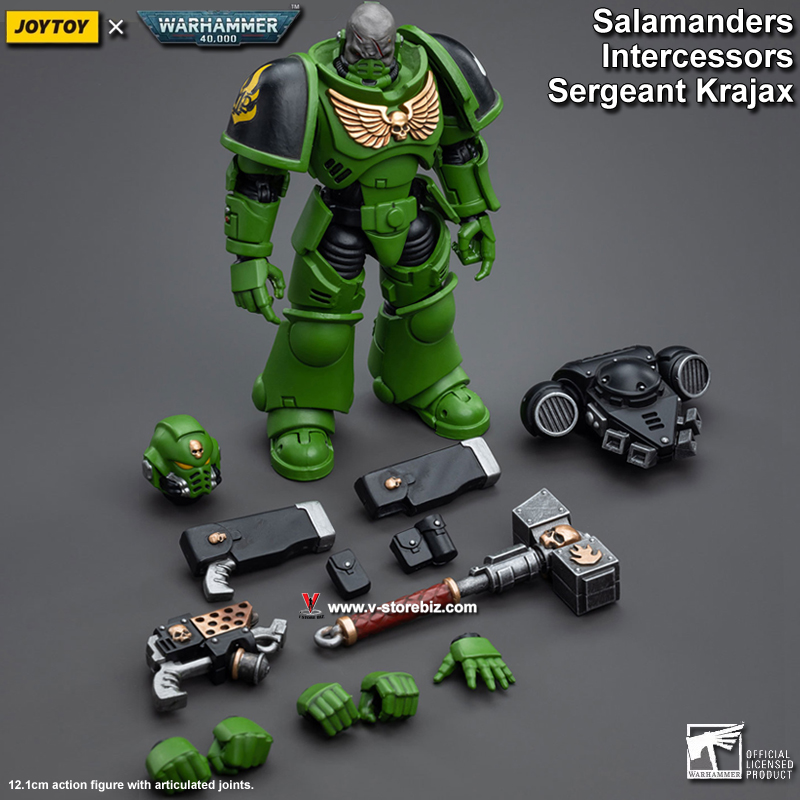 JOYTOY Warhammer 40K Salamanders Assault Intercessors Sergeant Krajax