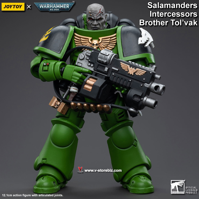 JOYTOY Warhammer 40K Salamanders Intersessors Brother Tol'vak