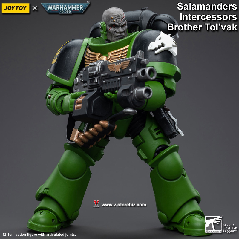 JOYTOY Warhammer 40K Salamanders Intersessors Brother Tol'vak