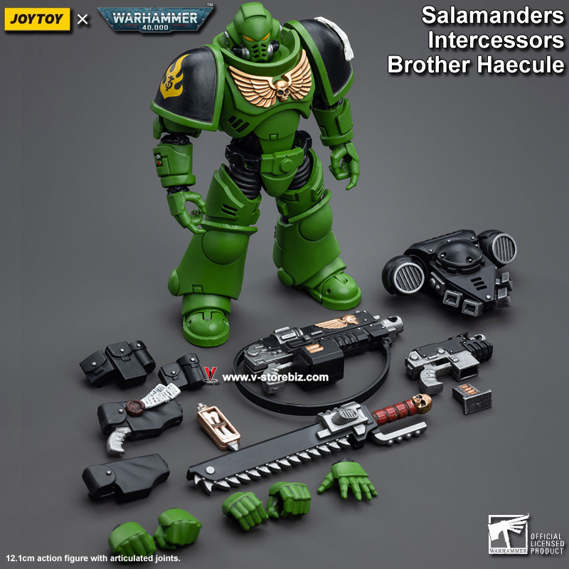 JOYTOY Warhammer 40K Salamanders Intercessors Brother Haecule