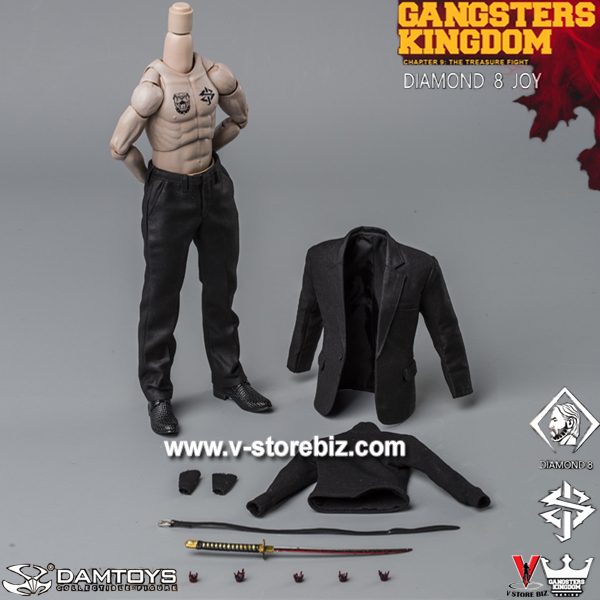 DAMTOYS GK028B Gangsters Kingdom Diamond 8: Suit & Accessories