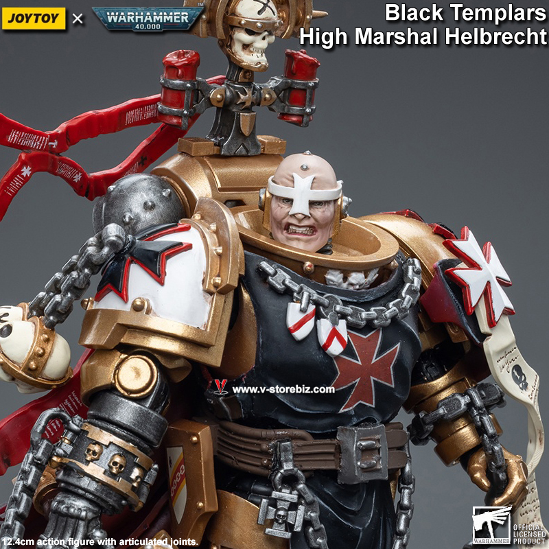 JOYTOY Warhammer 40K Black Templars High Marshal Helbrecht