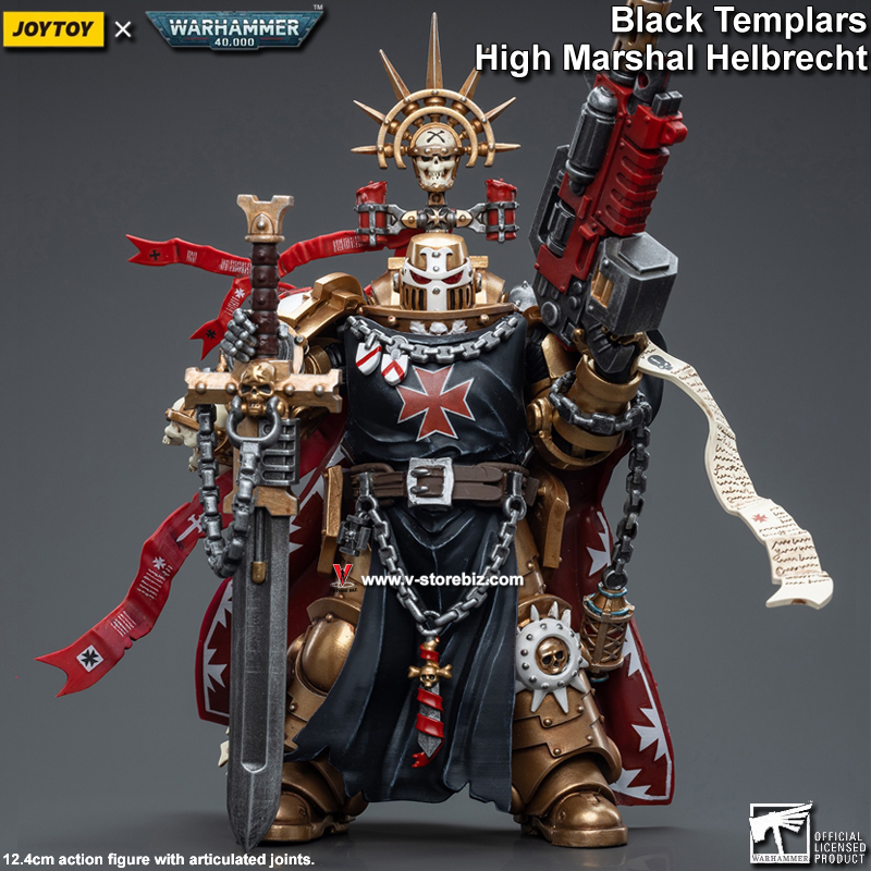 JOYTOY Warhammer 40K Black Templars High Marshal Helbrecht