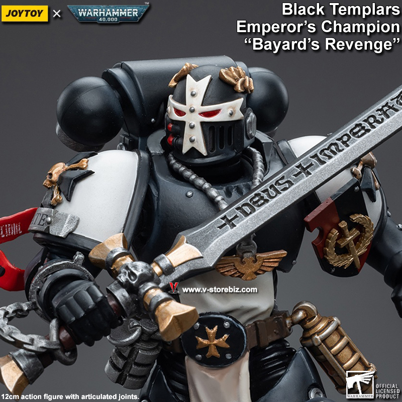 JOYTOY Warhammer 40K Black Templars Emperor's Champion 
