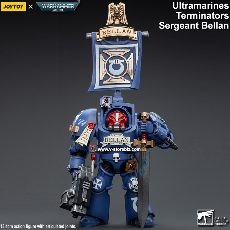 JOYTOY Warhammer 40K Ultramarines Terminators Sergeant Bellan         