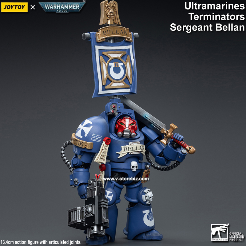 JOYTOY Warhammer 40K Ultramarines Terminators Sergeant Bellan         